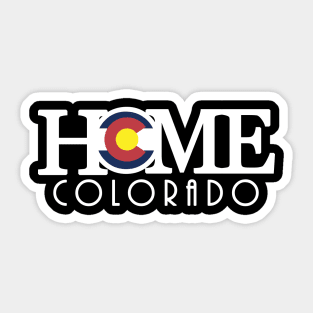 HOME Colorado (long white text) Sticker